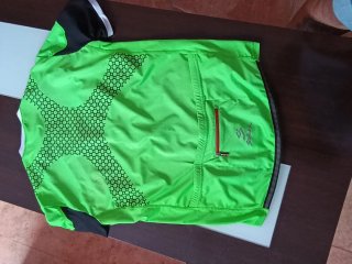 Maillot Ciclismo Verde Neón Cremallera