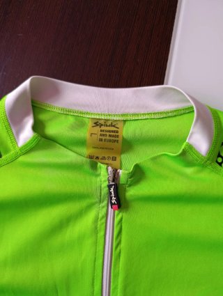 Maillot Ciclismo Verde Neón Cremallera