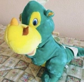 Peluche Dragón Verde y Amarillo