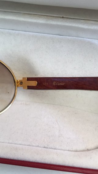 Gafas Cartier Giverny Vintage Oro y Madera