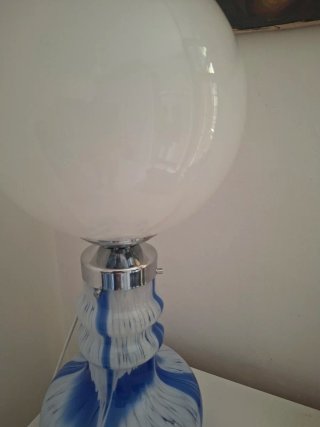 Lampada vintage vetro e metallo