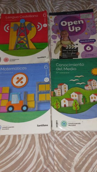 Lote de libros 6 Primaria, Mochila ligera, ...