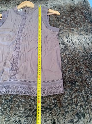 Blusa sin mangas Promod morada
