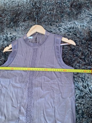 Blusa sin mangas Promod morada