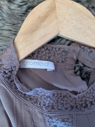 Blusa sin mangas Promod morada