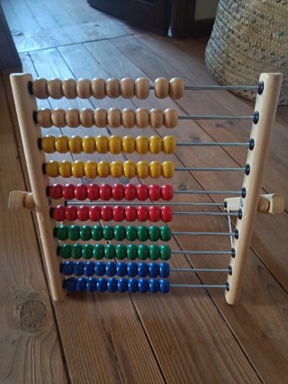 Ábaco de madera educativo