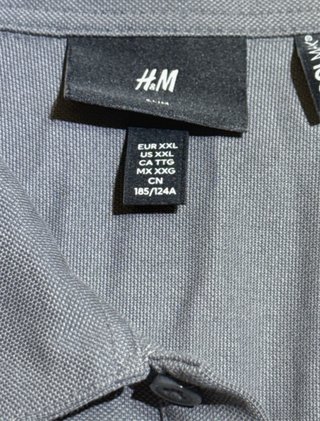 Camisa Polo H&M Verde Oliva y gris