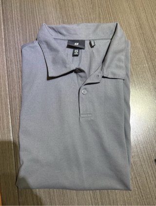 Camisa Polo H&M Verde Oliva y gris