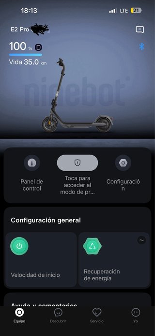 Patinete Eléctrico Ninebot E2 Pro
