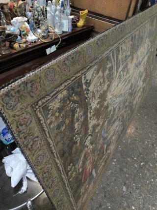 Tapiz antiguo JP París Caza