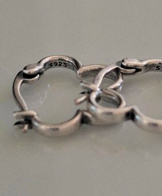 Pendientes Aro Plata Flor
