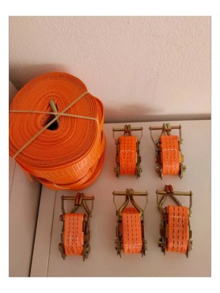Cinchas de sujeción naranjas 5 unidades