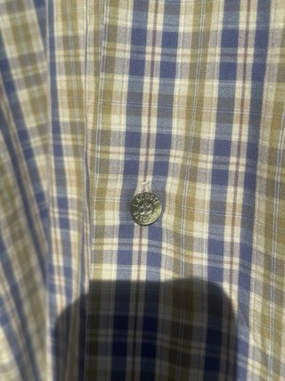 Camisa Lacoste cuadros azul y verde