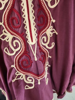 Camisa Marroquí Bordada Talla M