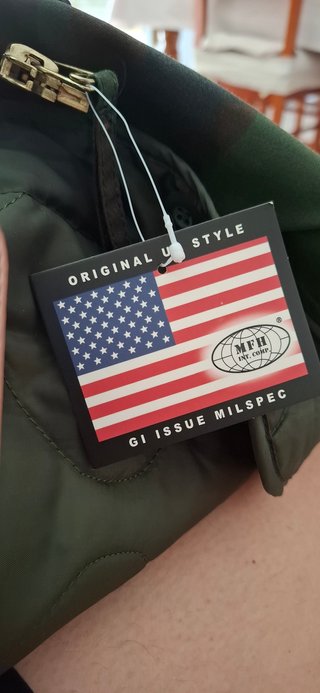 Parka Militar Camuflaje Talla L Nueva