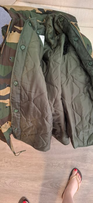 Parka Militar Camuflaje Talla L Nueva
