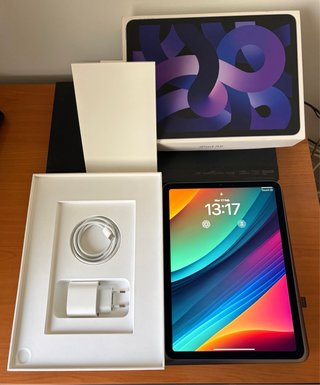 iPad Air 5 (M1) 256GB WiFi Púrpura Impecable.