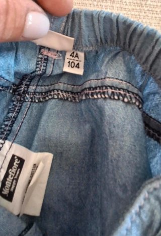 Jeans bambina 4 anni con fiore