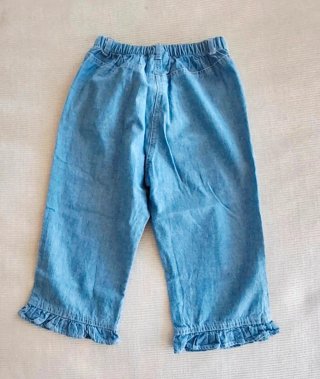 Jeans bambina 4 anni con fiore