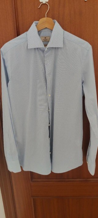 Camisa Hackett Rayas Azul
