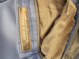 Traje Zara Azul Eléctrico Hombre T40