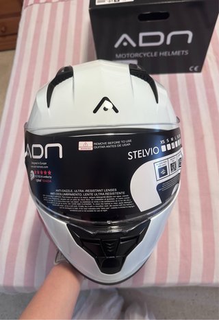 Casco Integral ADN Stelvio Blanco Talla M
