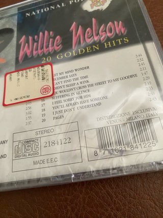 CD Willie Nelson - 20 Golden Hits