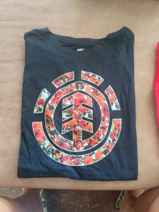 Camiseta Element Negra Multicolor talla 16