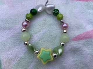 Braccialetto per bambini con stella e perle