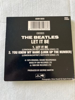 Mini CD The Beatles single Let it be CD3R 5833