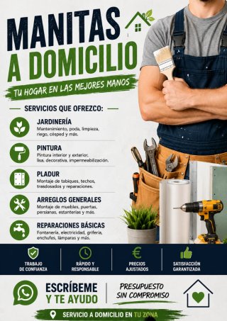 Manitas a domicilio, valles occidental y oriental.