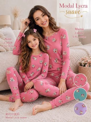 Pijamas Mamá e Hija Modal Lycra Suav