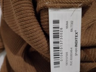 Top Zara tirantes con espejos marrón