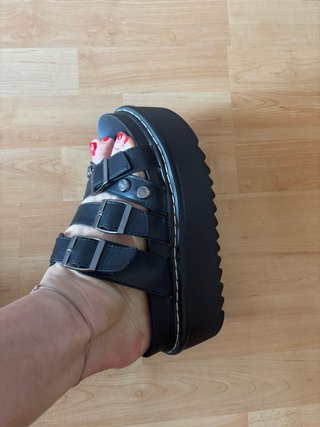Sandalias de plataforma negras
