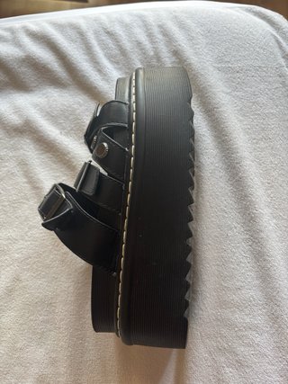 Sandalias de plataforma negras