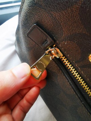 Bolso Coach Marrón y Negro