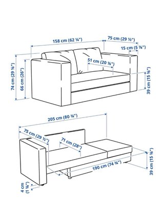 Sofá Cama IKEA SKÖNABÄCK vissle, Verde Oliva