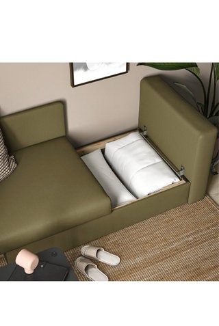 Sofá Cama IKEA SKÖNABÄCK vissle, Verde Oliva