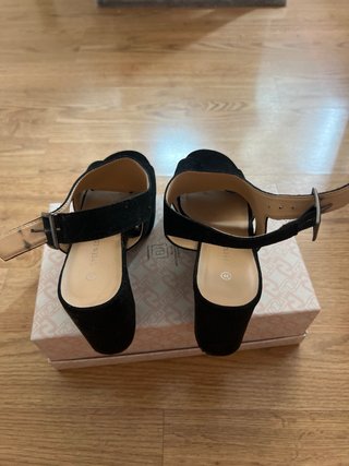 Sandalias tacón terciopelo Green Coast 39