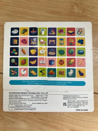 4 juegos de tarjetas de Estímulo Visual - Beiens