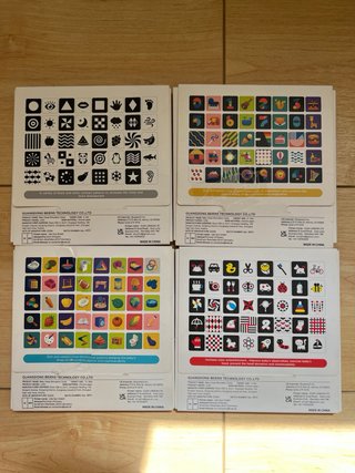 4 juegos de tarjetas de Estímulo Visual - Beiens