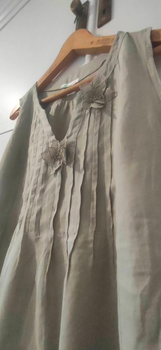Vestido caqui beige Made in Italy