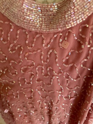 Vestido rosa lentejuelas talla 36
