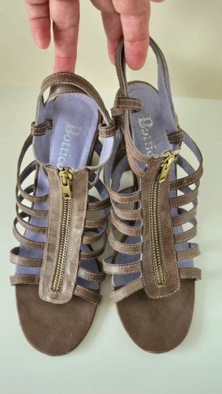Sandalias Botticelli T39 Tacón Ancho