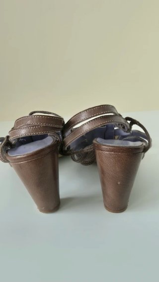 Sandalias Botticelli T39 Tacón Ancho