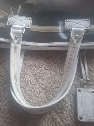 Bolso Bimba & Lola transparente/ blanco(piel)