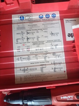 Pistola Hilti DX 460 fijación acero