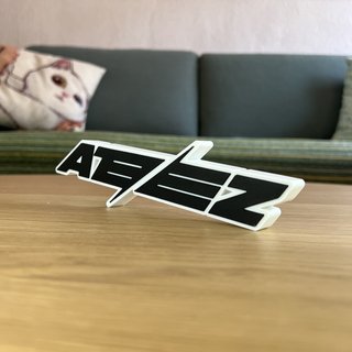 Letrero ATEEZ Impresión 3D