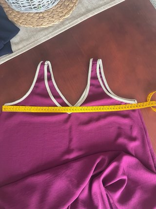 Vestido fluido morado talla única