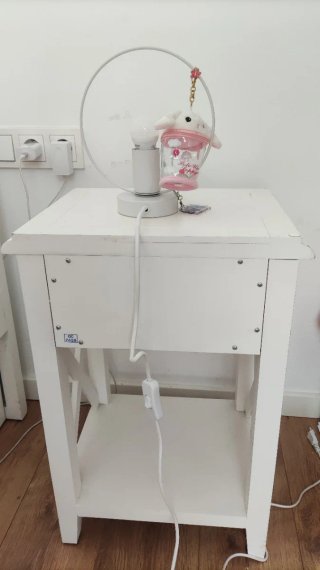 Mesita de noche Banak blanca